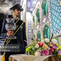  آیین غبارروبی ضریح مطهر آستان مقدس امامزاده صالح (ع)