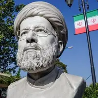 رونمایی از سردیس شهید رئیسی در میدان پاستور تهران