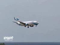 فرود عجیب و خطرناک یک هواپیما 