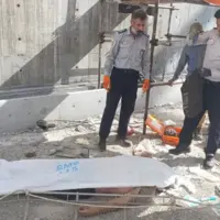 سقوط از ارتفاع جان کارگری را در شهرضا گرفت