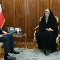 دیدار سرکنسول جدید ایران در آلماتی با عراقچی پیش از عزیمت به محل مأموریت