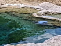 یکی از شفاف‌ترین حوضچه‌های ایران در استان هرمزگان