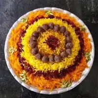 هویج پلو مجلسی با گوشت قلقلی