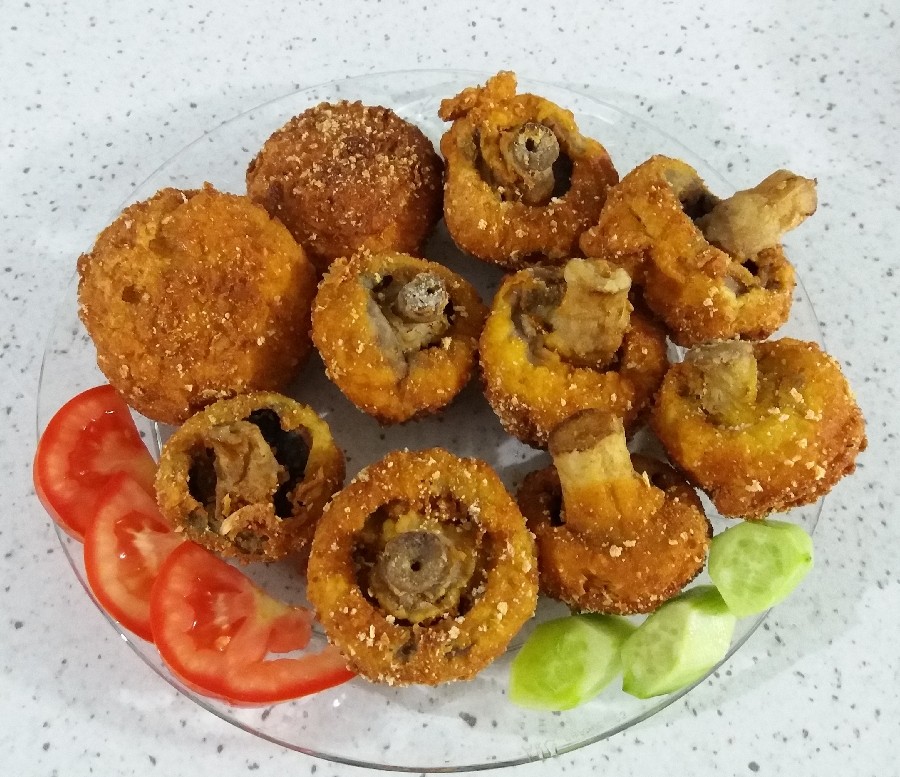قارچ خوشمزه سوخاری، به سبک رستورانی
