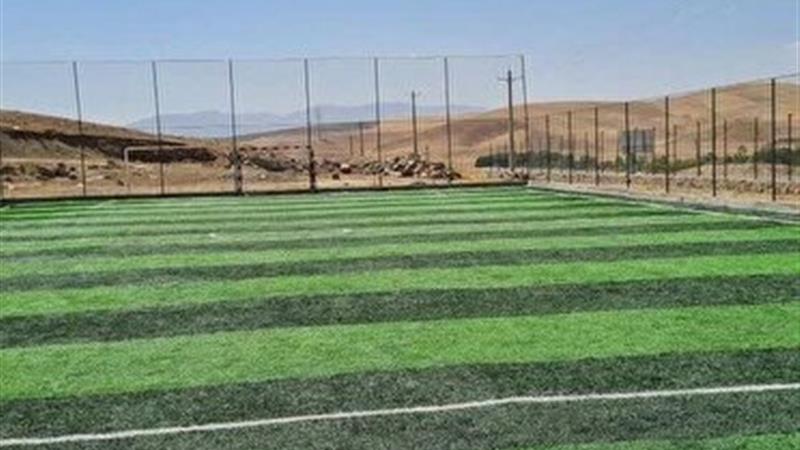 زمین چمن مصنوعی روستای یاری جوانرودبه بهره‌برداری رسید