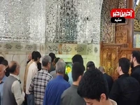 حا‌ل‌ و‌ هوای مزار شهید رئیسی در حرم امام رضا(علیه‌السلام)