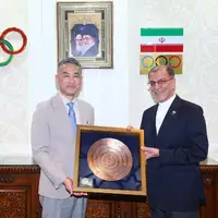  بازدید سفیر ژاپن از موزه ملی ورزش