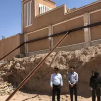مرحله جدید مرمت بادگیر چپقی سیرجان آغاز شد