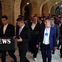 بازدید استانداران اقلیم کردستان از اماکن گردشگری سنندج