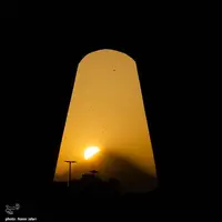 لحظه طلوع خورشید بر فراز دماوند