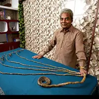 این مرد ۶۶ سال ناخنهایش را کوتاه نکرد!