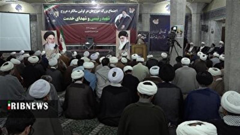 گرامیداشت یاد شهدای خدمت در مدرسه فیضیه قم