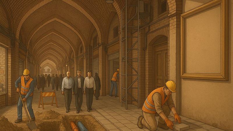 بازار تاریخی ساوه نفس تازه میکند