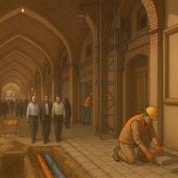 بازار تاریخی ساوه نفس تازه می‌کند