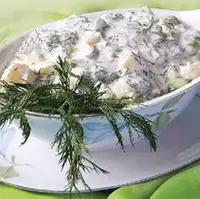 سالاد شوید وسیب زمینی؛ یک شام سبک و سالم