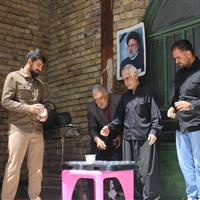 ایستگاه‌های صلواتی به یاد شهید رئیسی در کامیاران برپا شد