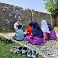 دبستان روستایی محروم در گیلان  بیاد شهید جمهور 
