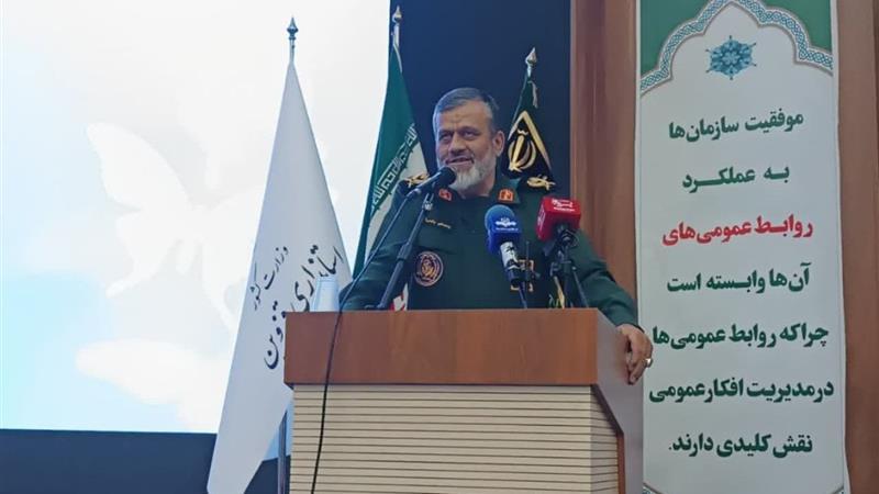 فرمانده سپاه قزوین: روابط عمومی زبان گویای جامعه است