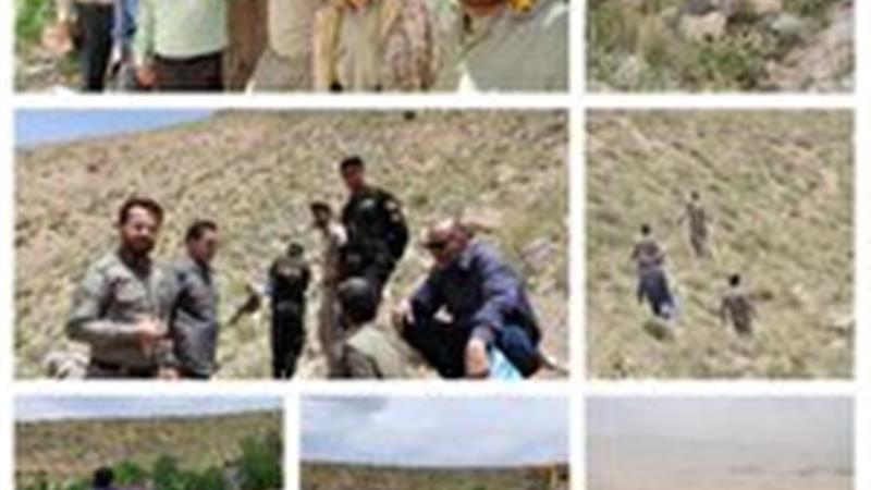 رفع تصرف ۲ هکتار از اراضی ملی منطقه حفاظت شده تنگ صیاد چهارمحال و بختیاری