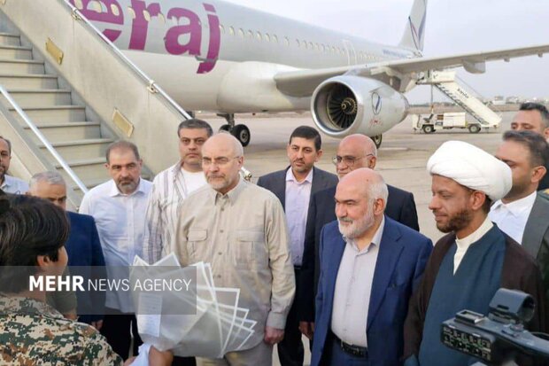 رئیس مجلس وارد خوزستان شد