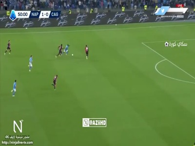 گل دوم ناپولی به کالیاری توسط روملو لوکاکو