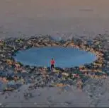  کشف گودال مرموز در بستر دریاچه ارومیه