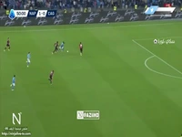 گل دوم ناپولی به کالیاری توسط روملو لوکاکو