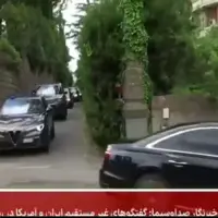 لحظه خروج هیات ایرانی از محل مذاکرات