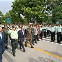 صبحگاه مشترک نیروهای مسلح قزوین برگزار شد