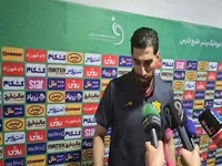 صحبتهای کوروش ملکی دروازه‌بان صنعت نفت در پایان بازی با استقلال