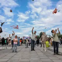  همایش خانوادگی بادبادک پرانی در تبریز