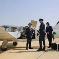 عکس/ آغاز سفر تاکسی هوایی کرج به قزوین