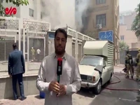 آتش‌سوزی ساختمان در خیابان قرنی تهران