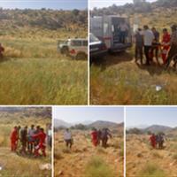 نجات فردسقوط کرده از ارتفاعات چالگاه خانمیرزا