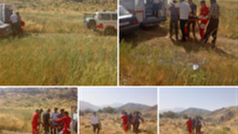 نجات فرد سقوط‌کرده از ارتفاعات چالگاه خانمیرزا