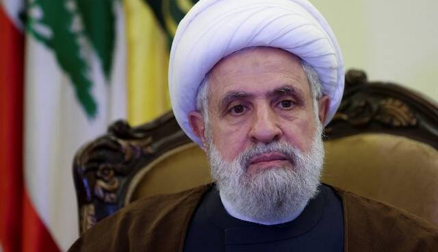 سخنرانی شیخ نعیم قاسم آغاز شد