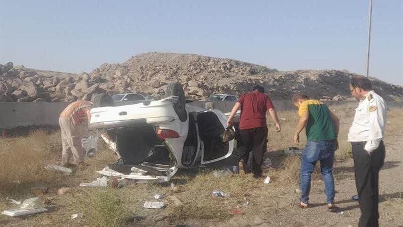 سانحه ترافیکی در جاده قم به اراک ۳ مصدوم بر جای گذاشت