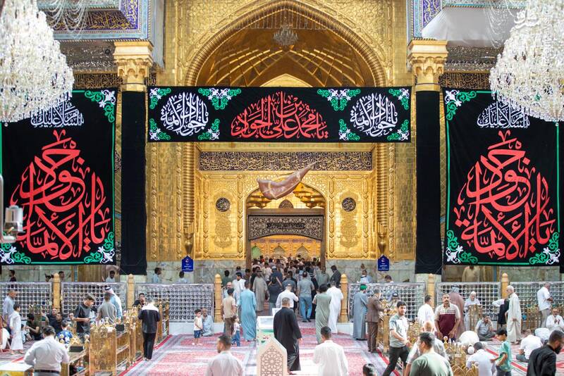 عکس/ کتیبه‌های شهادت جوادالائمه در کربلای معلی