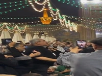 مداحی بازیگر تلویزیون در حرم امام رضا(ع)