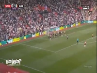 گل اول ساوتهمپتون به آرسنال  توسط استوارت 