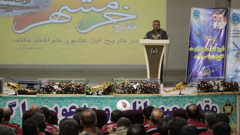 گرامیداشت سالروز آزادسازی خرمشهر در پایگاه چهارم هوانیروز ارتش