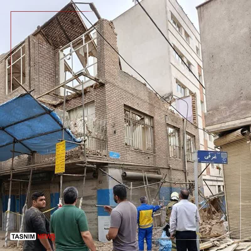 تخریب غیراصولی ساختمان منجر به مصدوم شدن 3 کارگر شد
