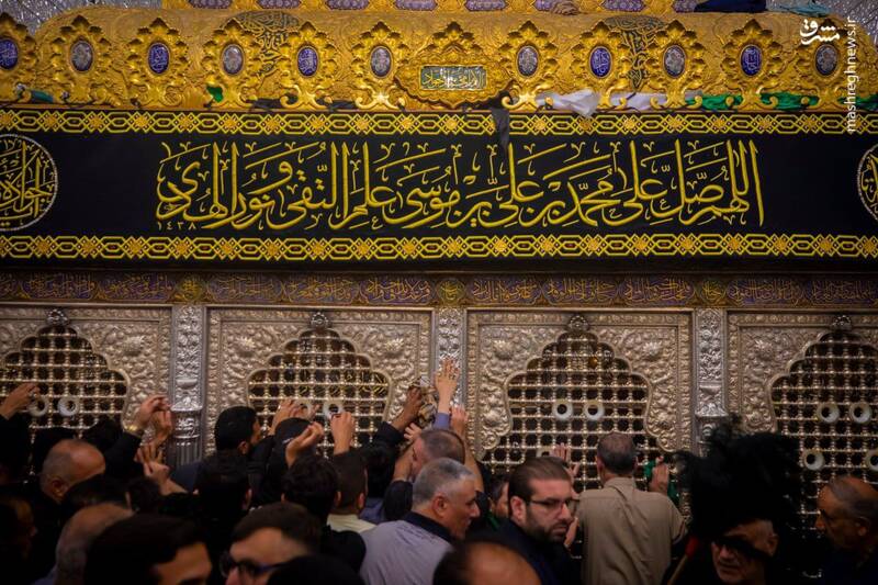 عکس/ حال و هوای کاظمین در شب شهادت جوادالائمه(ع)