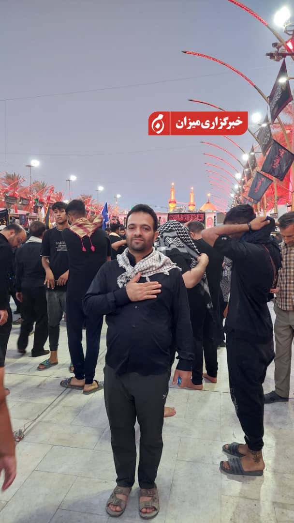 عکس/ تصاویری از قاضی ترورشده امروز در حرم امام حسین(ع) 