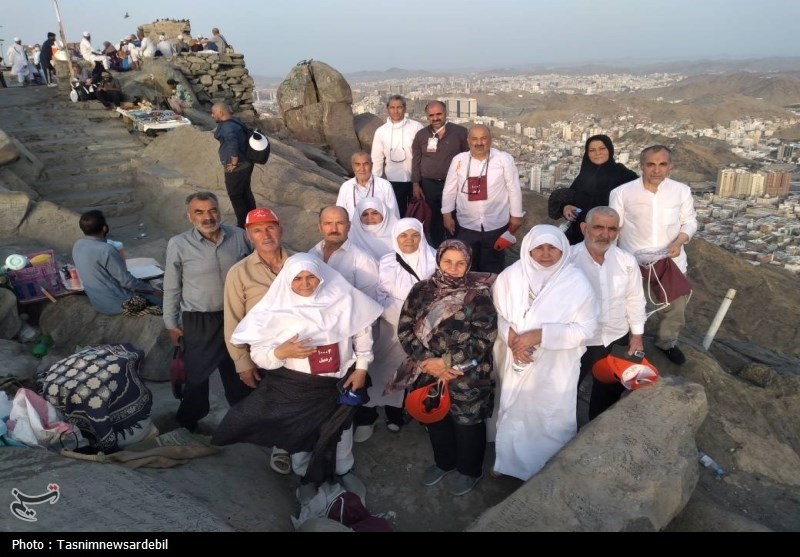 صعود حجاج اردبیلی به قله جبل النور