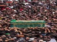  تشییع نمادین پیکر مطهر امام جواد (علیه السلام) در کاظمین 