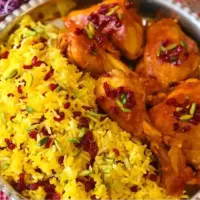زرشک پلو با مرغ مجلسی رو‌ اینجوری درست کن