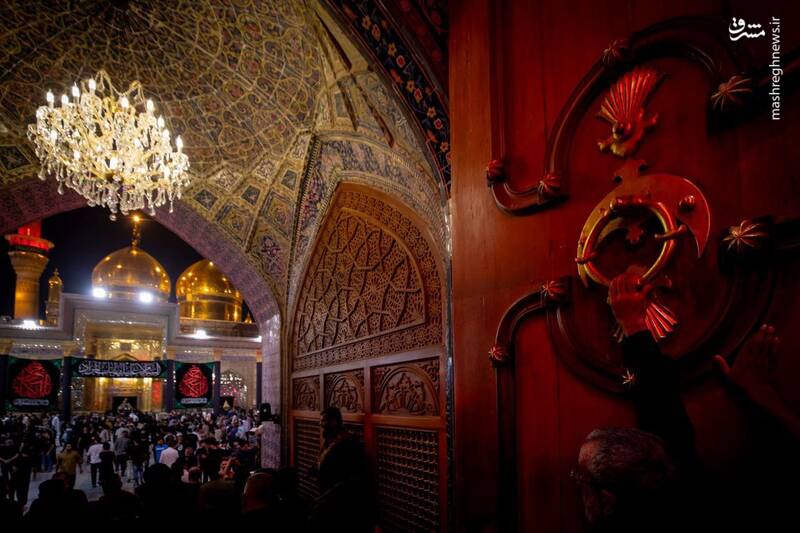 عکس/ حال و هوای کاظمین در شب شهادت جوادالائمه(ع)