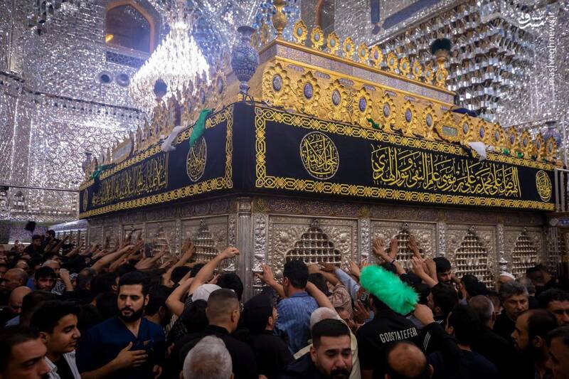 عکس/ حال و هوای کاظمین در شب شهادت جوادالائمه(ع)