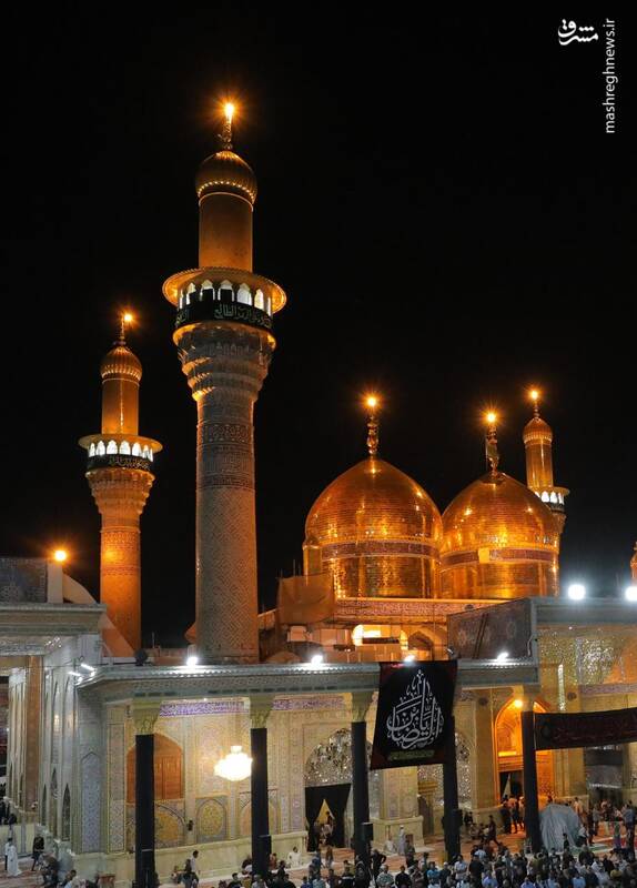 عکس/ حال و هوای کاظمین در شب شهادت جوادالائمه(ع)